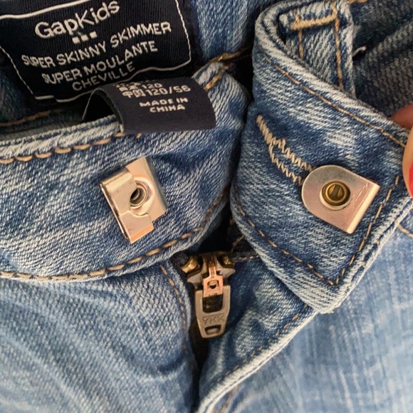 Gapkids super skinny skimmer crop jeans size 6 - Picture 4 of 5